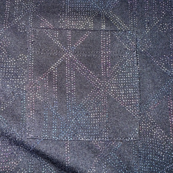 LuLaRoe Carly Size Small Pocket Geometric Dress Black Simply Comfortable - Picture 2 of 6